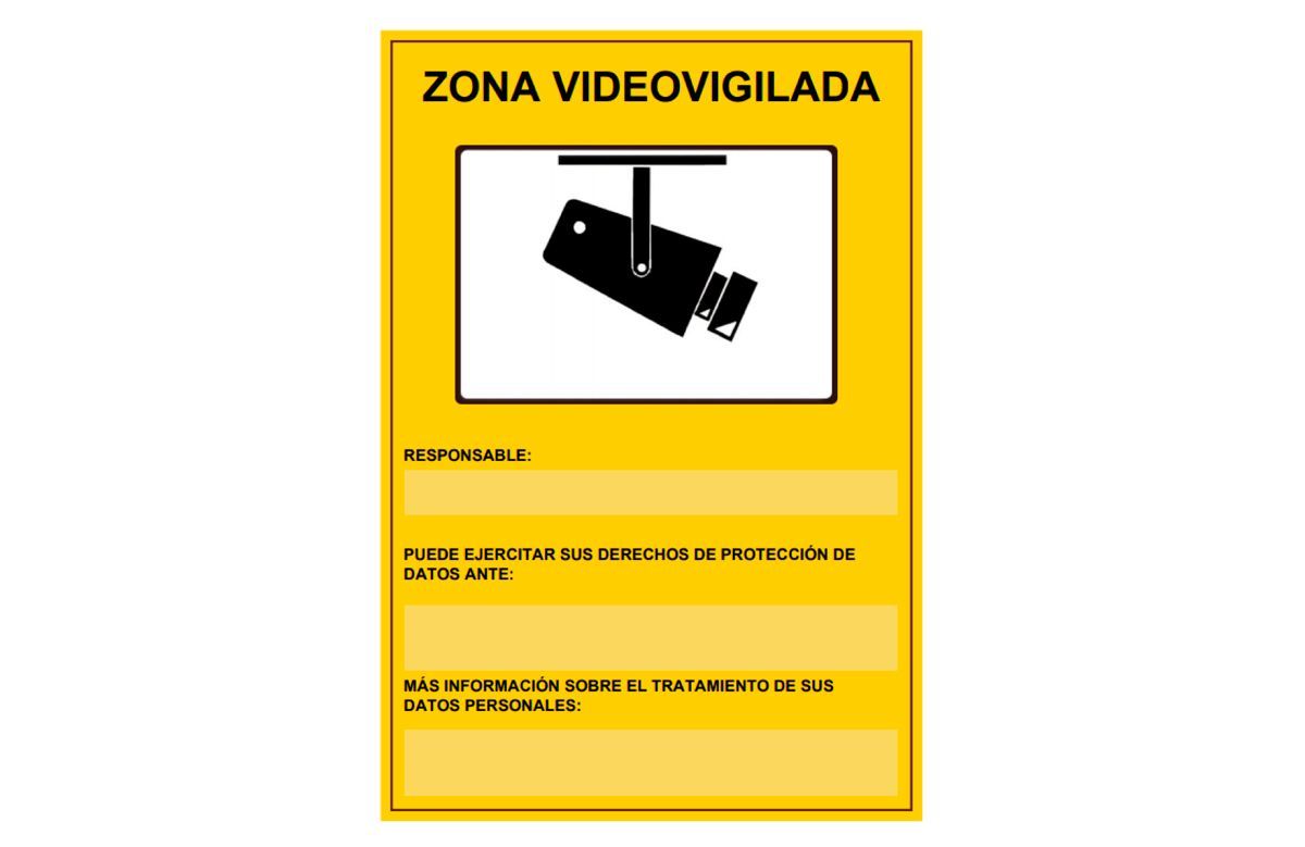 Cartel de videovigilancia, qué hay que poner para cumplir con la RGPD